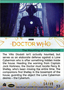 2022 Doctor Who Series 11 & 12 Gold Parallel Card 53 "The Haunting Of..." /99