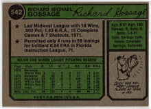 2023 Topps Heritage Baseball 50th Anniversary Buyback Card 542 Rich Gossage