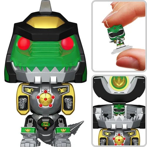 Bitty Pop Bitty Bot MMPR Dragonzord with Green Ranger Vinyl Figure