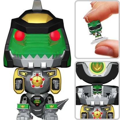 Bitty Pop Bitty Bot MMPR Dragonzord with Green Ranger Vinyl Figure