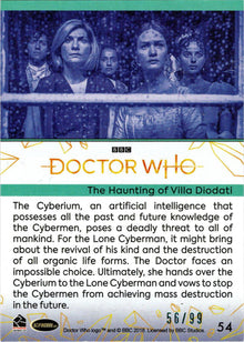 2022 Doctor Who Series 11 & 12 Teal Parallel Card 54 "The Haunting Of..." /99