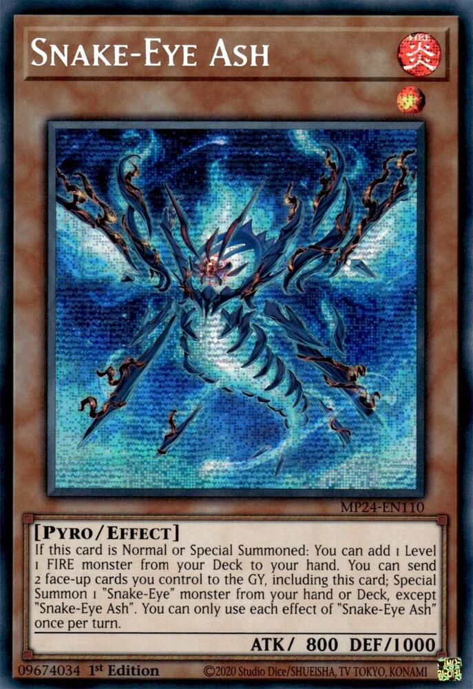Snake-Eye Ash (PSR) [MP42-EN110] Prismatic Secret Rare