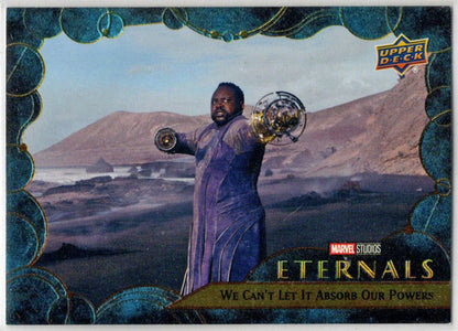 2023 Upper Deck Marvel Eternals Blue Parallel Card 57 "We Can't Let It..." /299