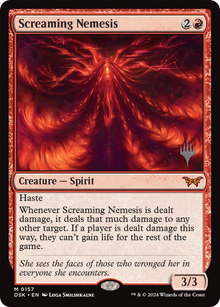 Screaming Nemesis (Foil) [Duskmourn: House of Horror Promo] Near Mint
