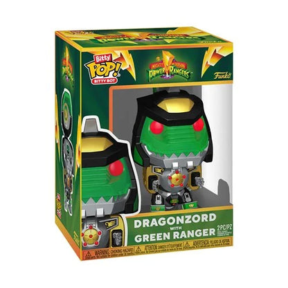 Bitty Pop Bitty Bot MMPR Dragonzord with Green Ranger Vinyl Figure