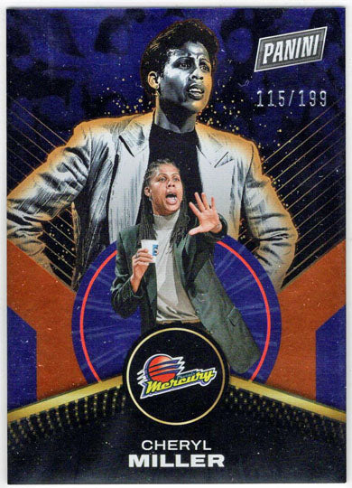 2025 Panini WNBA Player of the Day Orange Parallel Card 59 Cheryl Miller 115/199