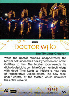 2022 Doctor Who Series 11 & 12 Orange Parallel Card 59 "The Timeless..." /50