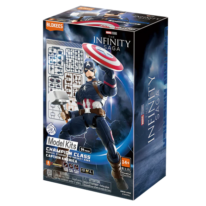 Blokees Marvel Champion Class Model Kit - Captain America