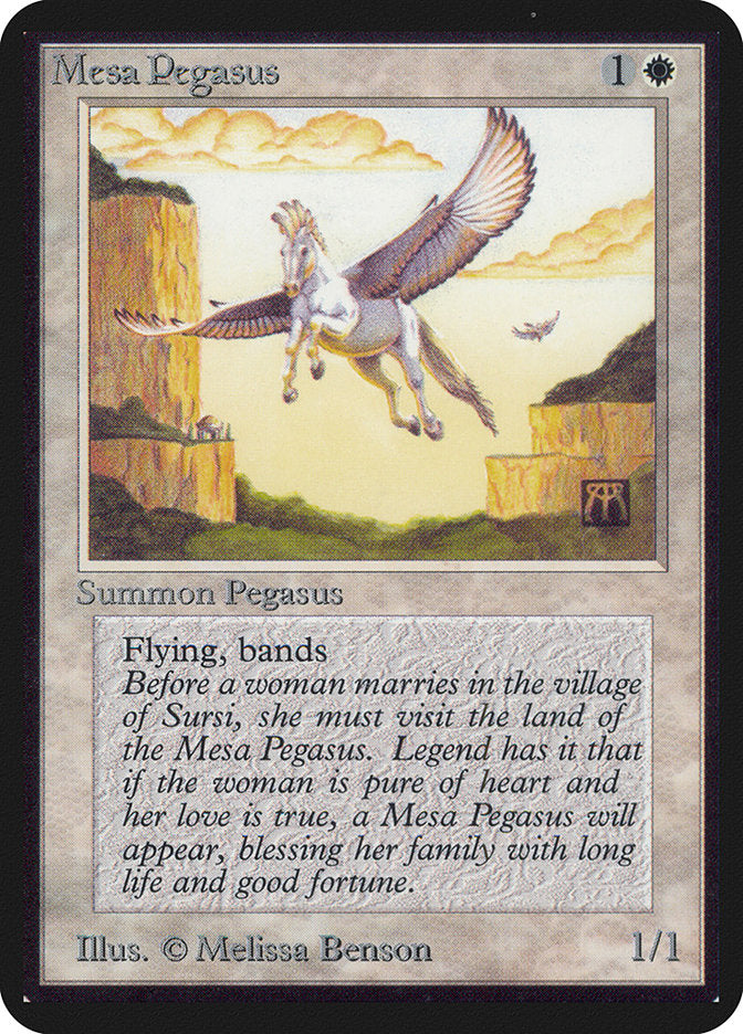 Magic: The Gathering MTG Mesa Pegasus [Alpha Edition] Graded CGC 7.5 Near Mint+