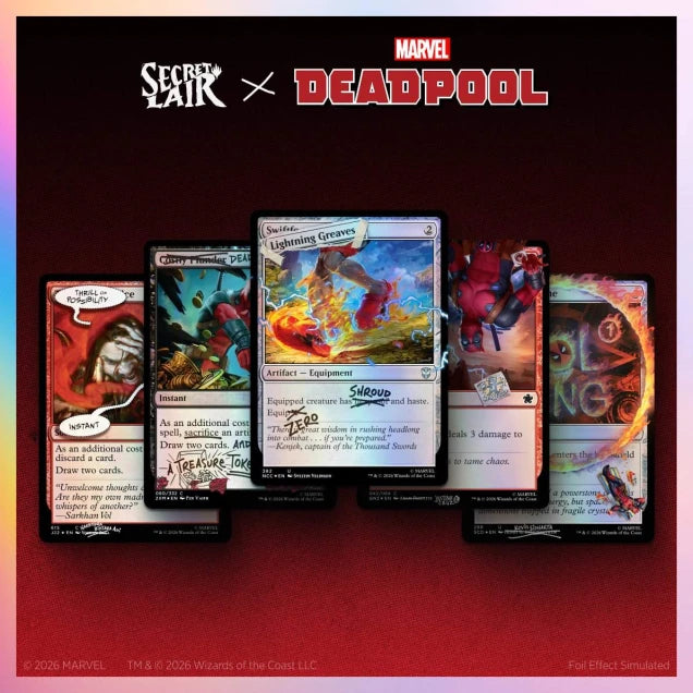 Magic MTG Secret Lair x Marvel's Deadpool: I Fixed It (You're Welcome) Foil Edition
