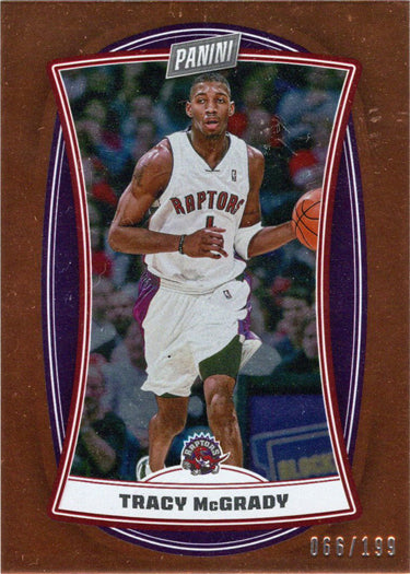 Panini Player of the Day 2022-23 Orange Foil Parallel Card 60 Tracy McGrady 066/199