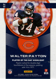 2023 Panini POTD Football Red Foil Parallel Card 60 Walter Payton 39/99
