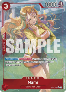 One Piece TCG Nami (Parallel) - Starter Deck EX: Gear 5 (ST21) (Near Mint Foil)