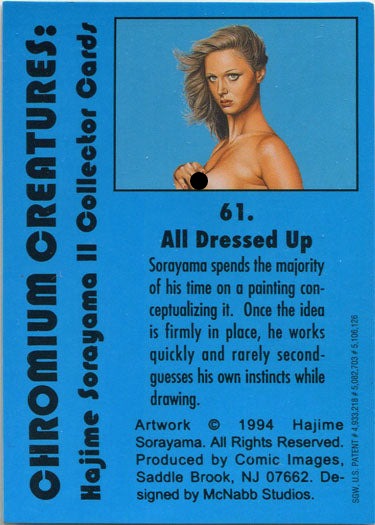 Sorayama 2 Chromium Creatures Base Card 61 "All Dressed Up"