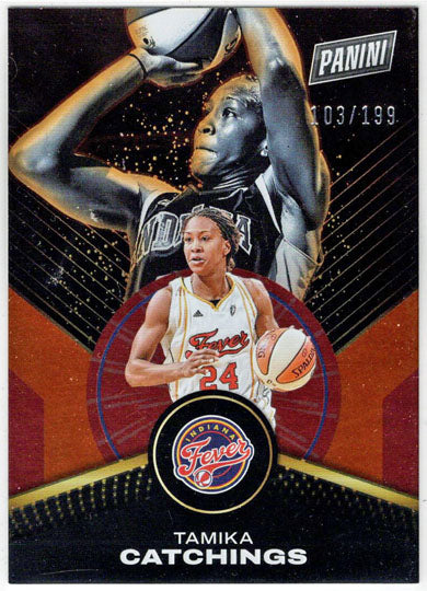 2025 Panini WNBA Player of the Day Orange Parallel Card 61 Catchings 103/199
