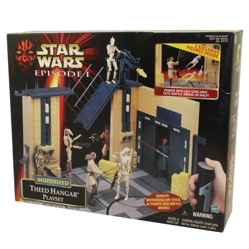 1991 Hasbro Star Wars Episode 1 Motorized Theed Hangar Playset