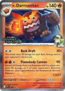 N's Darmanitan (181) (Stamped) (Staff) [Scarlet & Violet: Black Star Promos]