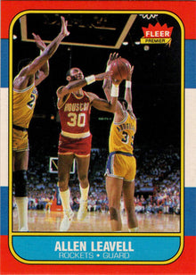 1986-87 Fleer Basketball #62 Allen Leavell Base Rookie Card