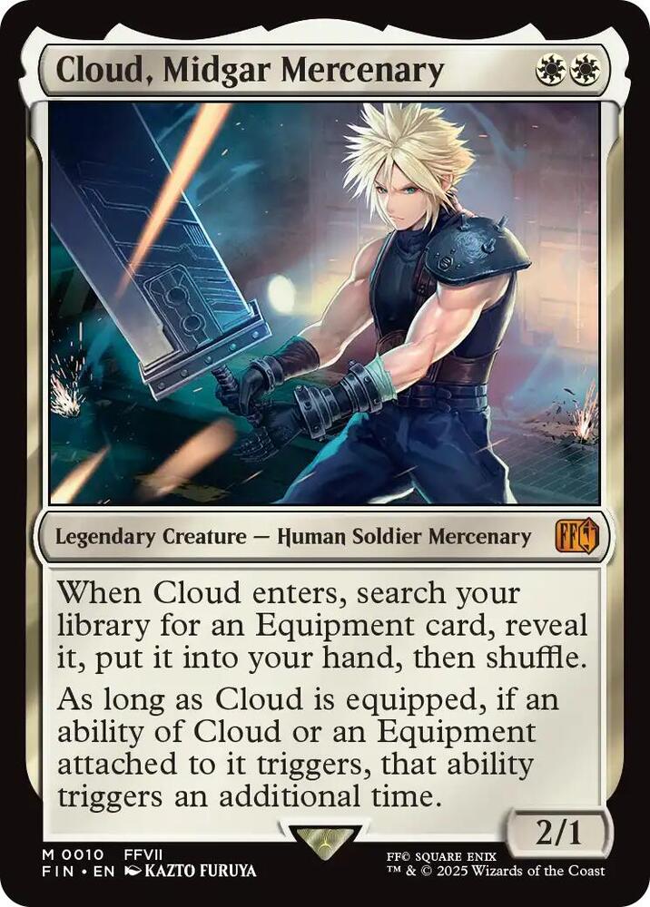 Magic MTG Cloud, Midgar Mercenary [Final Fantasy] Near Mint