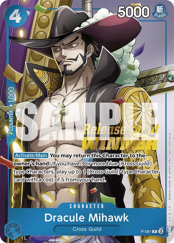 Dracule Mihawk (OP11 Release Event Winner) P-081