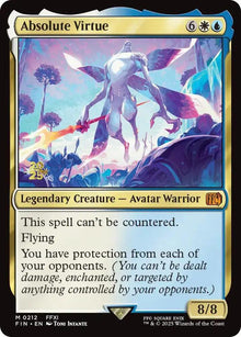 Magic MTG Absolute Virtue [Final Fantasy Prerelease Promos] Lightly Played