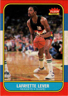 1986-87 Fleer Basketball #63 Lafayette "Fat" Lever Base Rookie Card