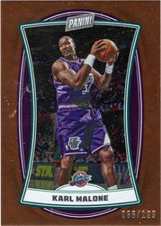 Panini Player of the Day 2022-23 Orange Foil Parallel Card 64 Karl Malone 066/199