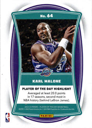 Panini Player of the Day 2022-23 Orange Foil Parallel Card 64 Karl Malone 066/199