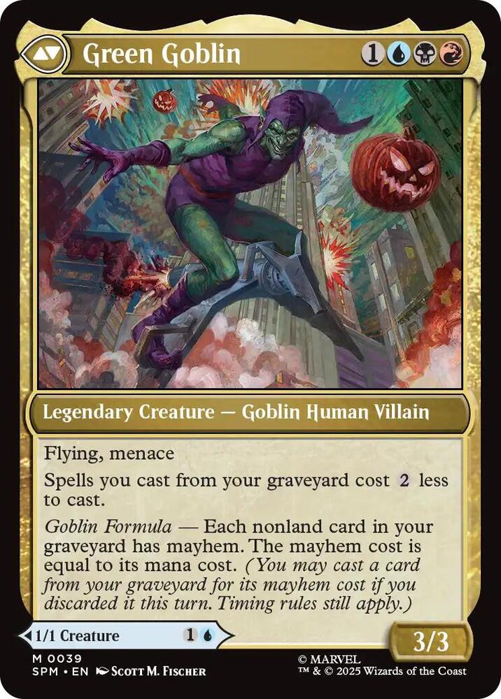 Magic MTG Norman Osborn // Green Goblin [Marvel's Spider-Man] Near Mint