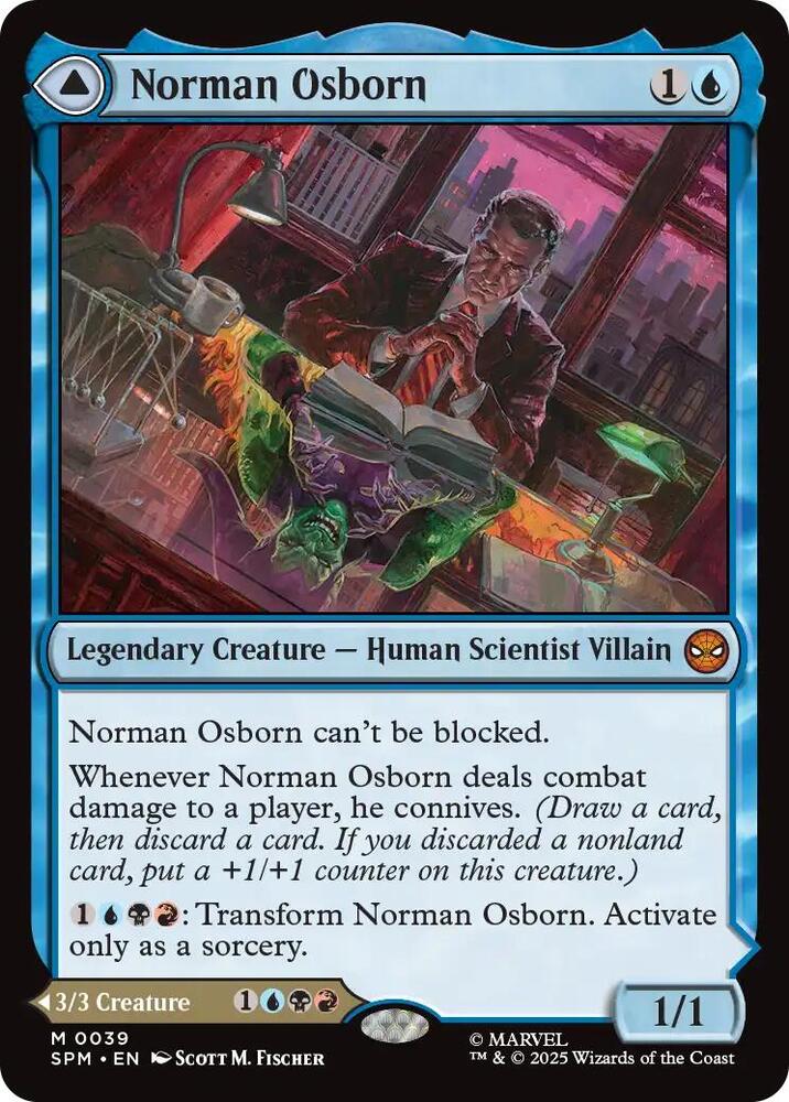 Magic MTG Norman Osborn // Green Goblin [Marvel's Spider-Man] Near Mint
