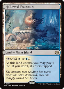 Magic MTG Hallowed Fountain [Lorwyn Eclipsed] Near Mint Single