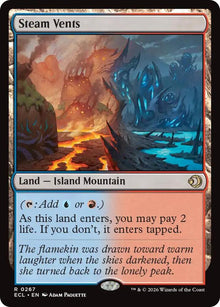 Magic MTG Steam Vents [Lorwyn Eclipsed] Near Mint Single