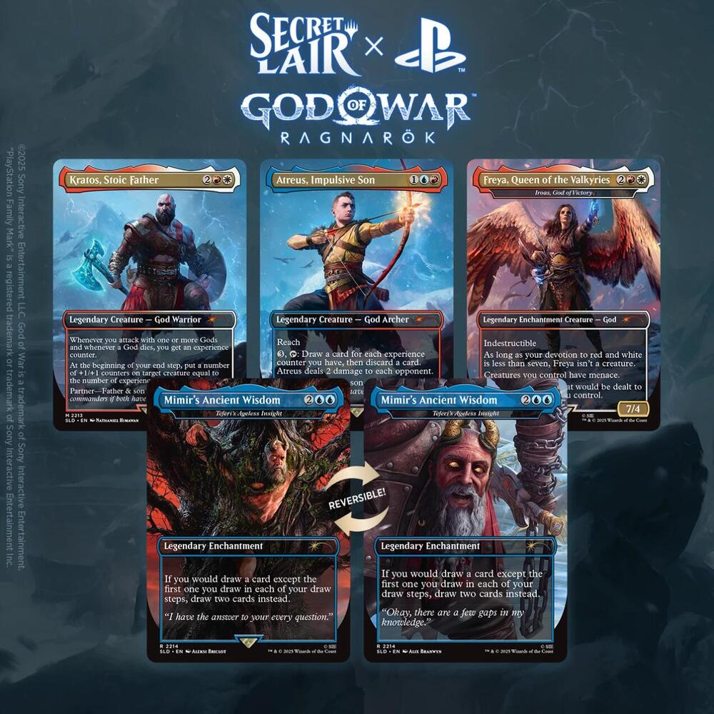 Magic MTG Secret Lair x God of War: Norse Non-Foil Edition