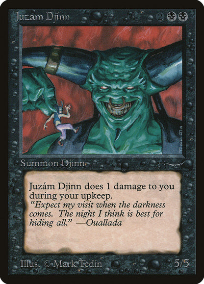 Magic: the Gathering MTG Juzam Djinn [Arabian Nights] Graded CGC 7.5 Near Mint+