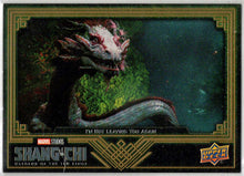 2023 Upper Deck Marvel Shang-Chi Gold High Card 66 "I'm Not Leaving You...” /299
