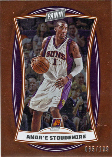 Panini Player of the Day 2022-23 Orange Foil Parallel Card 66 Amar'e Stoudemire 065/199