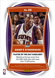Panini Player of the Day 2022-23 Orange Foil Parallel Card 66 Amar'e Stoudemire 065/199