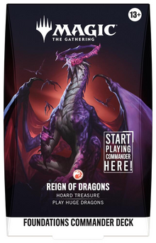Magic: The Gathering MTG Foundations Commander Deck - Reign of Dragons