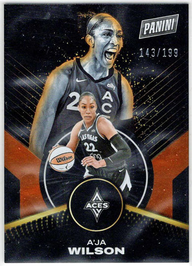 2025 Panini WNBA Player of the Day Orange Parallel Card 69 A'ja Wilson 143/199