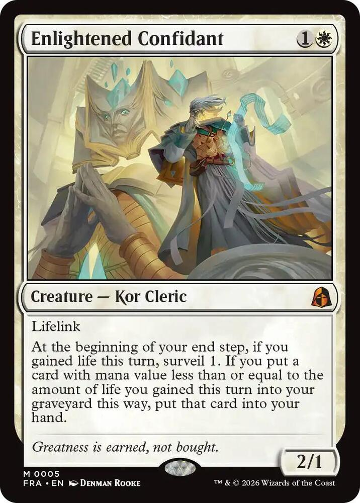 Magic MTG Enlightened Confidant [Reality Fracture] Near Mint Single