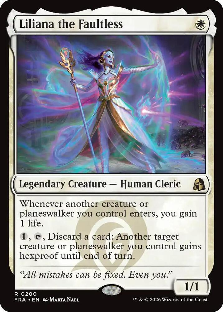 Magic MTG Liliana the Faultless [Reality Fracture] Near Mint Single