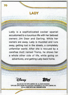 2025 Topps Chrome Disney Base Card 70 Lady