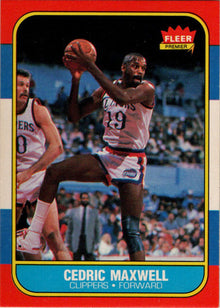 1986-87 Fleer Basketball #70 Cedric Maxwell Base Rookie Card