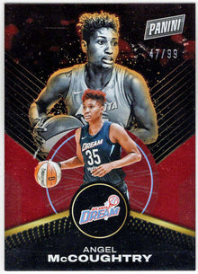 2025 Panini WNBA Player of the Day Red Parallel Card 70 Angel McCoughtry 47/99