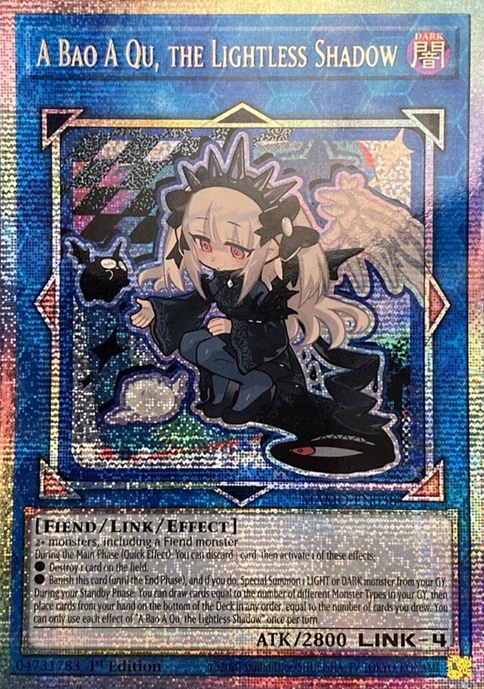 Yu-Gi-Oh! A Bao A Qu, the Lightless Shadow (MAMO-EN038) Starlight Rare Near Mint Single