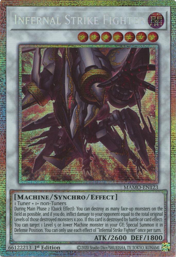 Yu-Gi-Oh! Infernal Strike Fighter (MAMO-EN123) Starlight Rare Near Mint Single