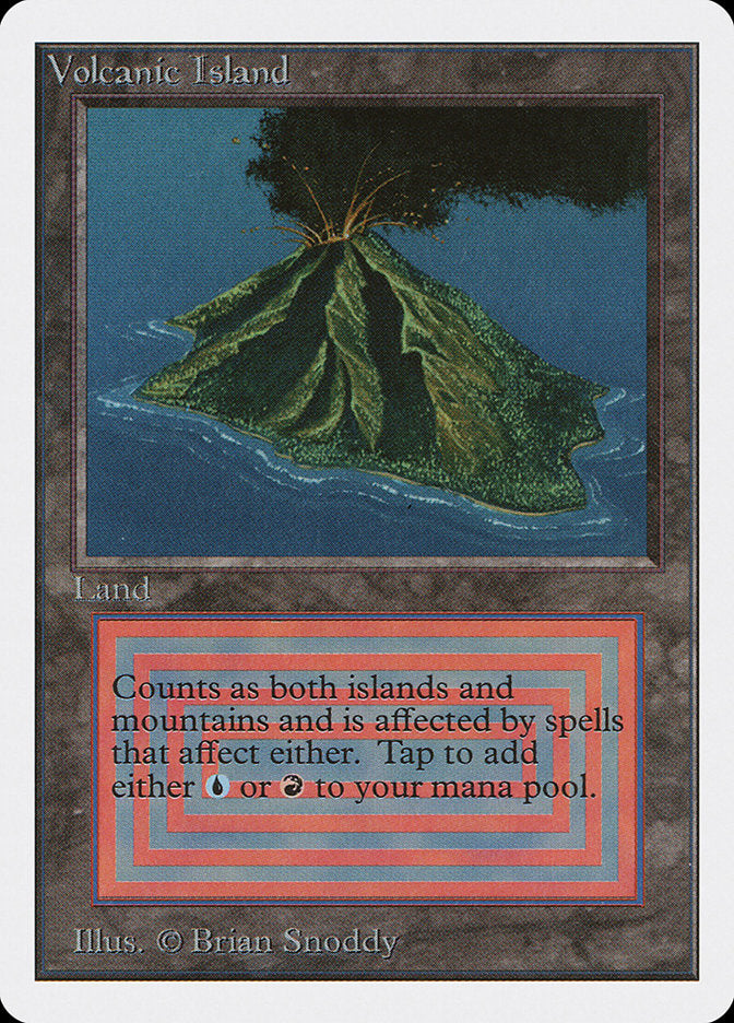 Magic: The Gathering MTG Volcanic Island [Unlimited Edition] Graded CGC 7.5 Near Mint+