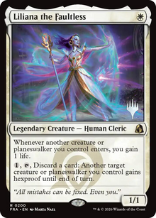 Magic MTG Liliana the Faultless [Promo Pack: Reality Fracture] Near Mint Foil