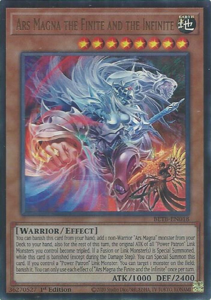 Yu-Gi-Oh! Ars Magna the Finite and the Infinite (BETB-EN018) Ultra Rare Near Mint Single