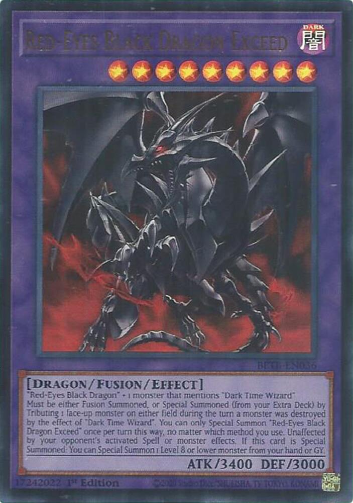 Yu-Gi-Oh! Red-Eyes Black Dragon Exceed  (BETB-EN036) Ultra Rare Near Mint Single